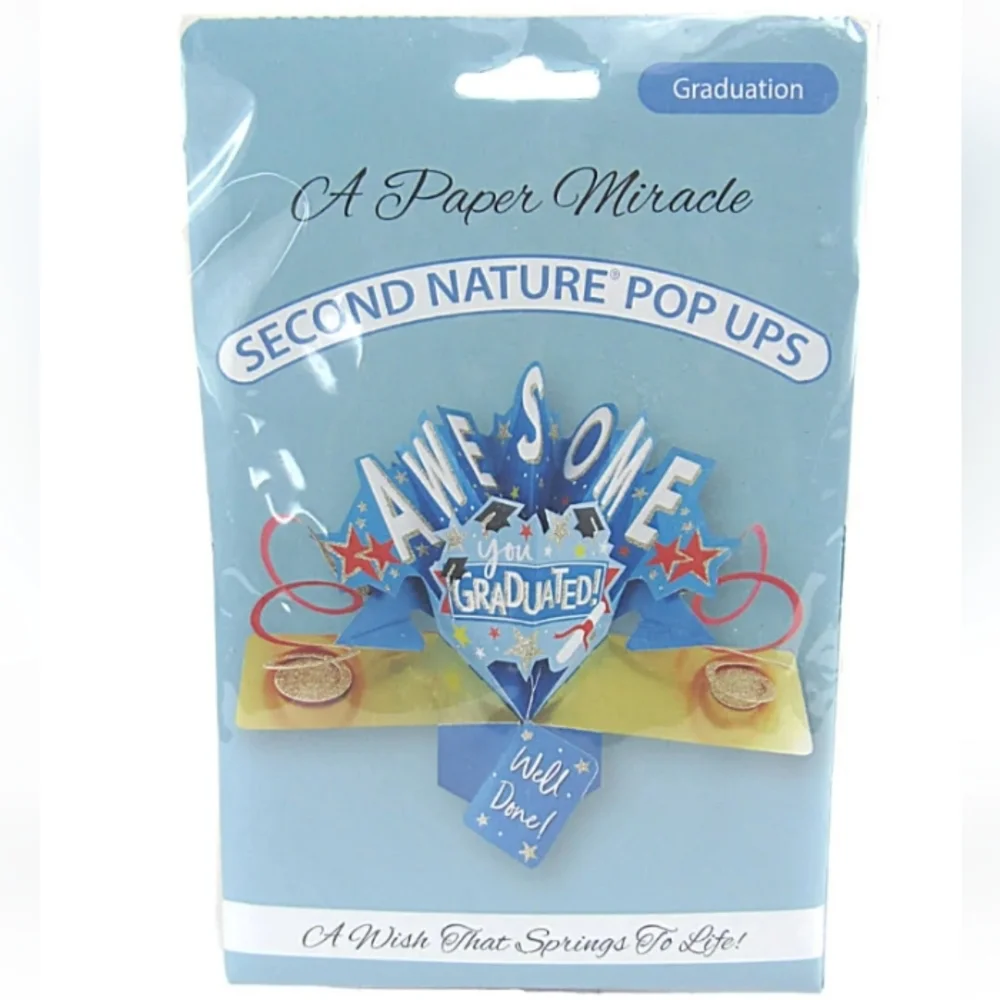 A Paper Miracle Second Nature Pop Ups Graduation Card Awesome